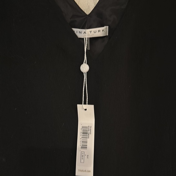 Black evening shoulder sequins dress - Picture 2 of 2